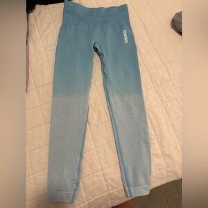 Gymshark Kids Light Blue Gradient Leggings